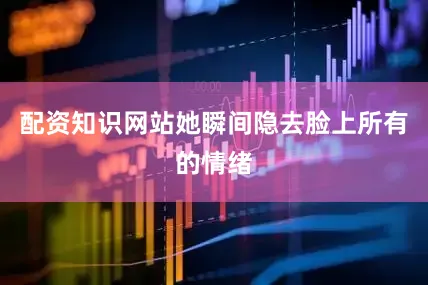 配资知识网站她瞬间隐去脸上所有的情绪